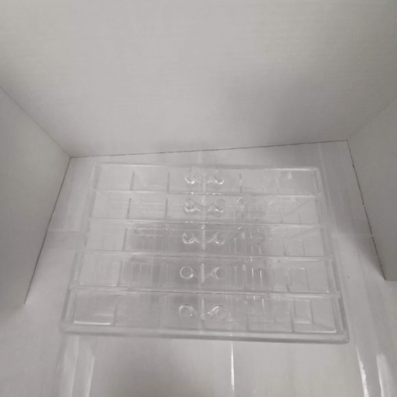 Acrylic EMPTY Nail Art Storage Box -120 Slots -5 Levels Of Removable Drawers NEW - Picture 4 of 9